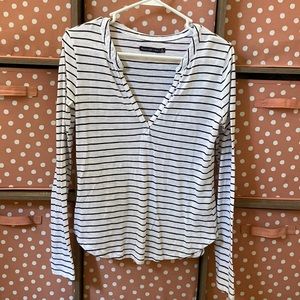 A&F striped long sleeve top